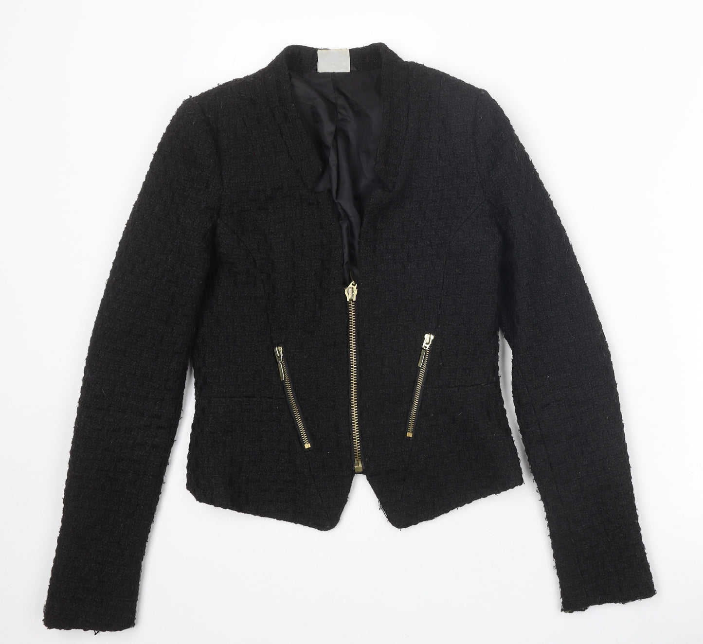 Cubus Womens Black Jacket Size 6 Zip