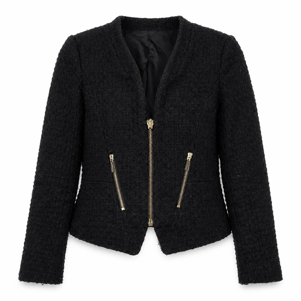 Cubus Womens Black Jacket Size 6 Zip