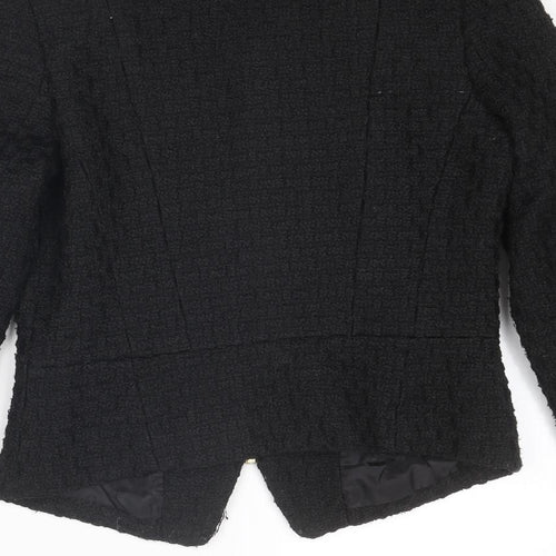 Cubus Womens Black Jacket Size 6 Zip