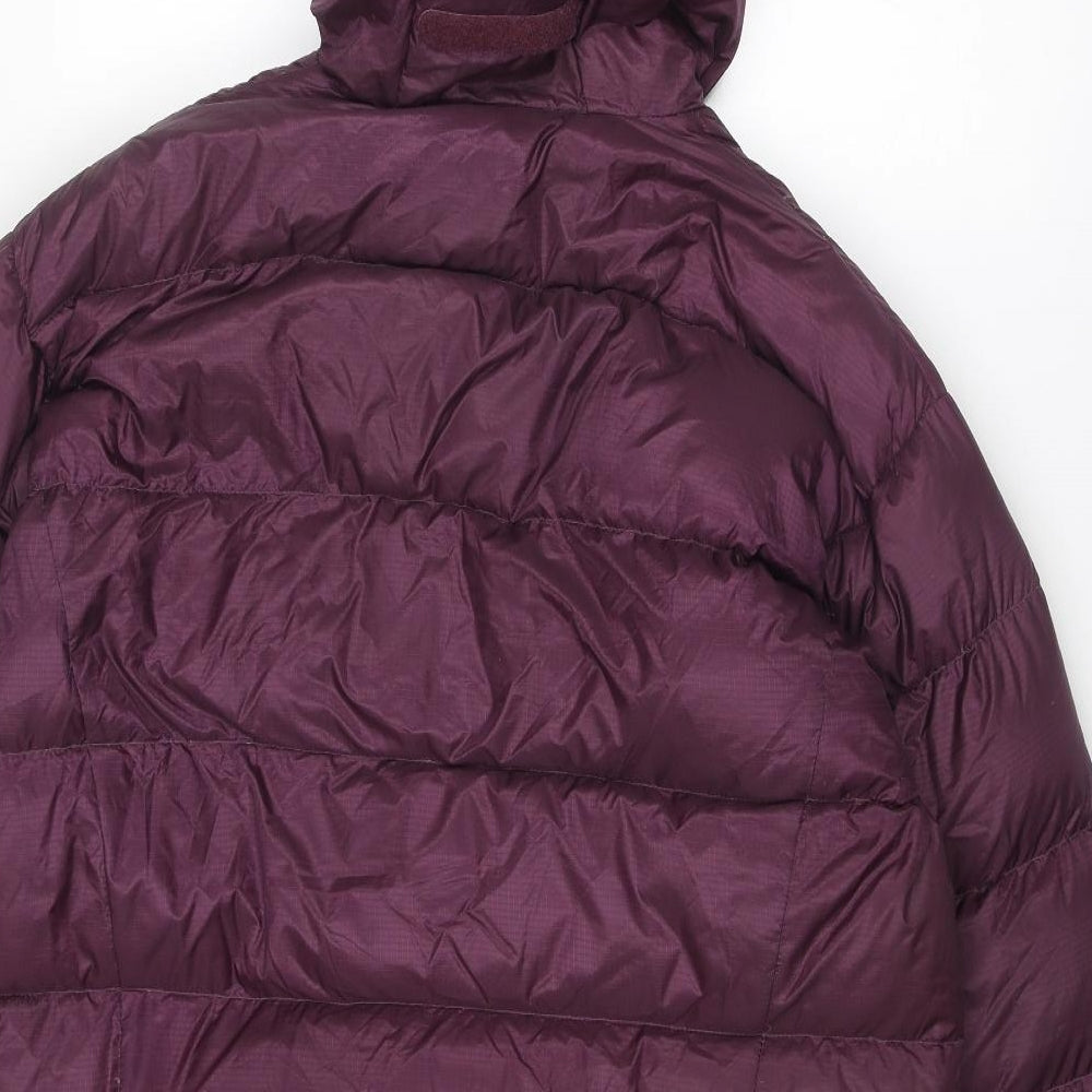 RAB Womens Purple Puffer Jacket Jacket Size 16 Zip