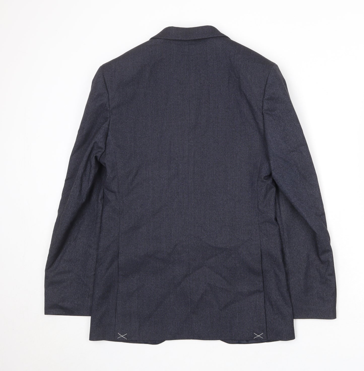 Marks and Spencer Mens Blue Polyester Jacket Suit Jacket Size 36 Regular