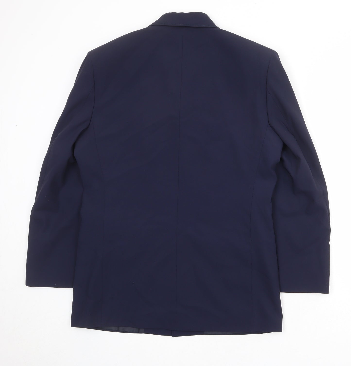 Blackberrys Mens Blue Polyester Jacket Suit Jacket Size 38 Regular