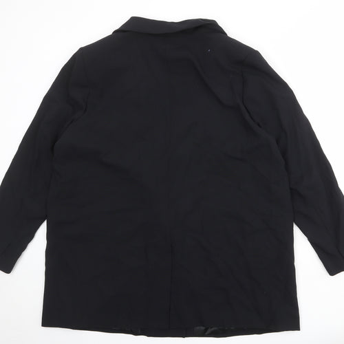 Marks and Spencer Womens Black Polyester Jacket Suit Jacket Size 20