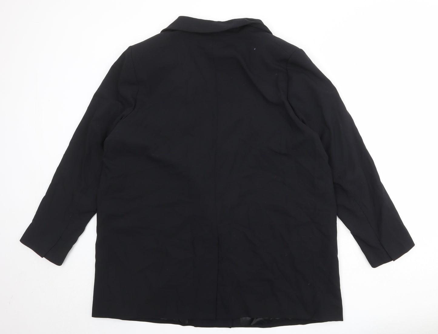 Marks and Spencer Womens Black Polyester Jacket Suit Jacket Size 20