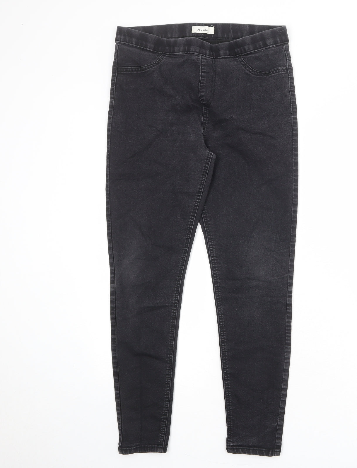 Marks and Spencer Womens Grey Cotton Jegging Jeans Size 14 Regular