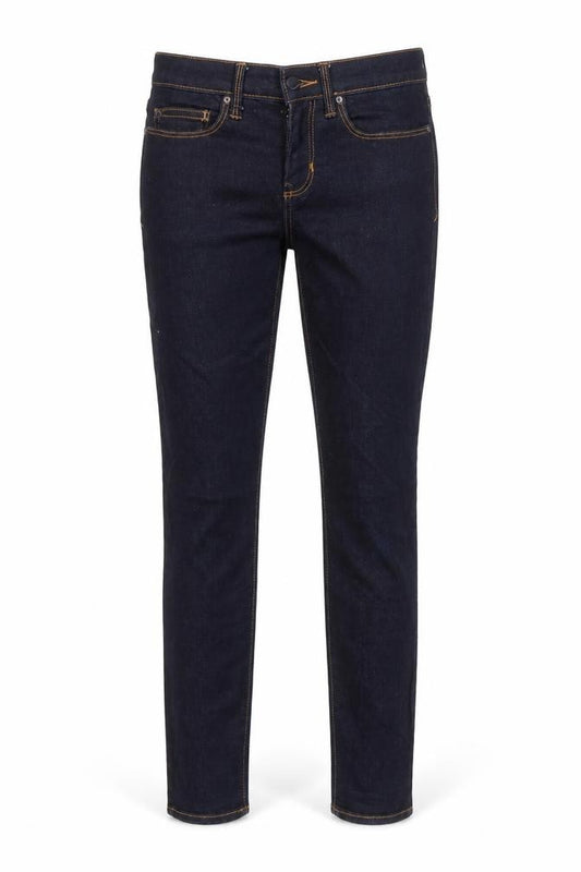 Front view of Gap women’s blue cotton jegging jeans, size UK 24, in regular zip