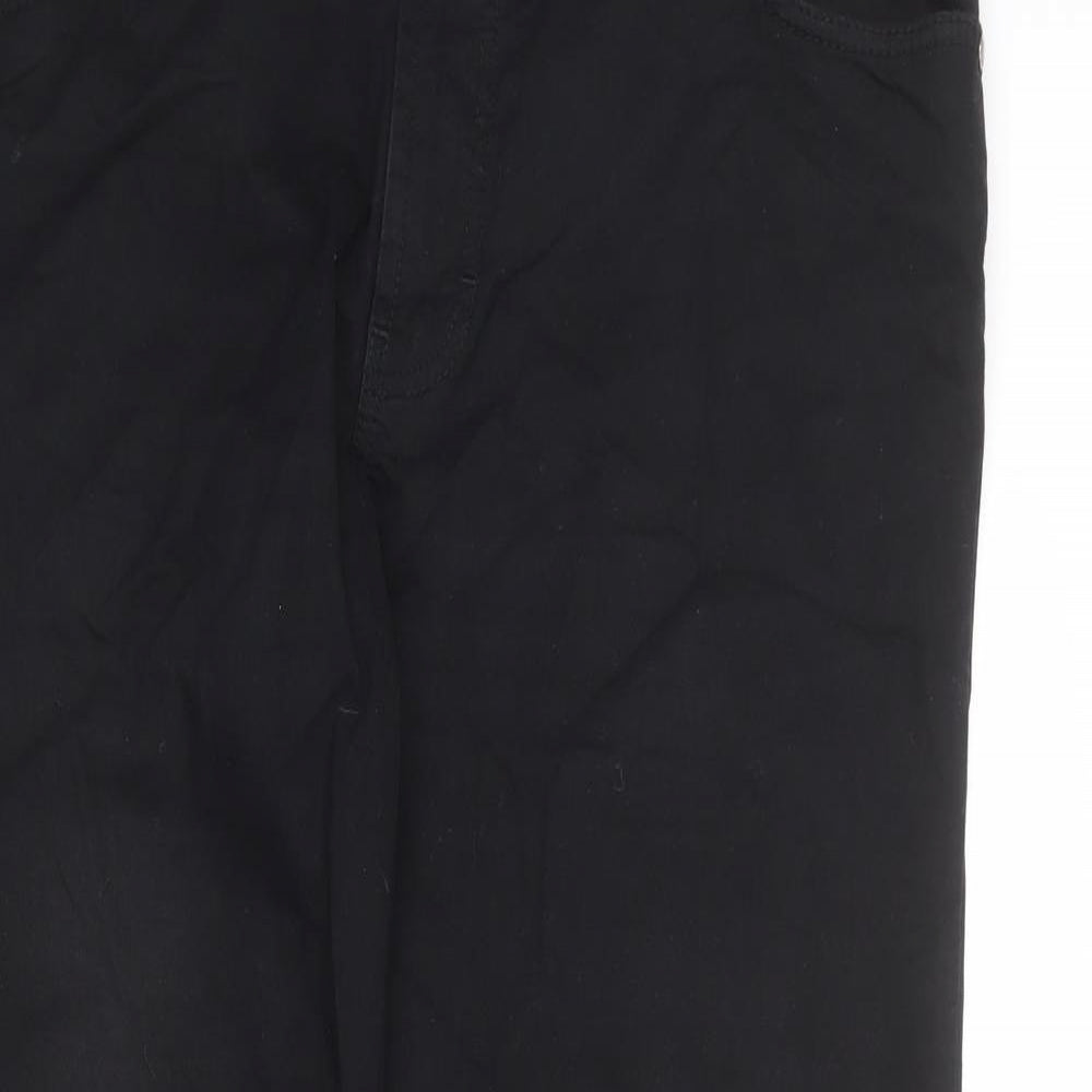 BRAX Mens Black Cotton Straight Jeans Size 40 in Regular Zip
