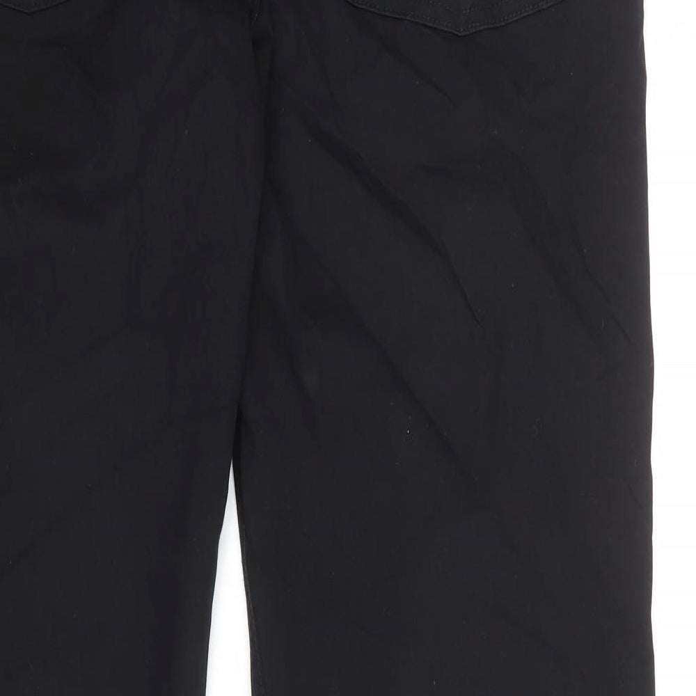 BRAX Mens Black Cotton Straight Jeans Size 40 in Regular Zip