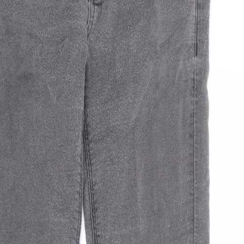 Divided by H&M Womens Grey Cotton Skinny Jeans Size 8 Regular Zip
