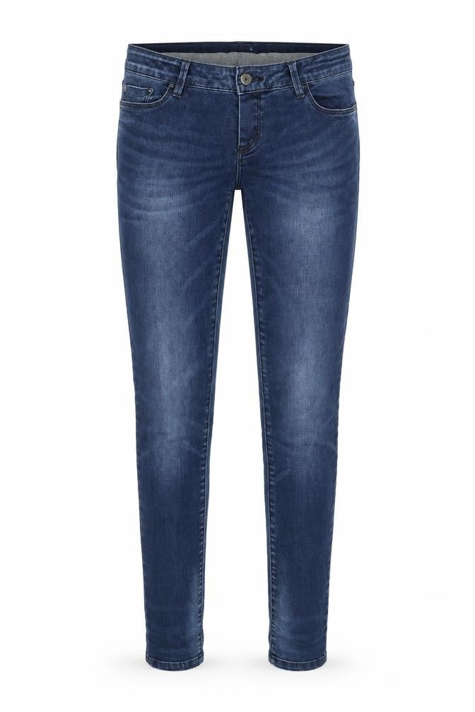 Mama-licious Womens Blue Cotton Skinny Jeans Size 30 in Regular Zip