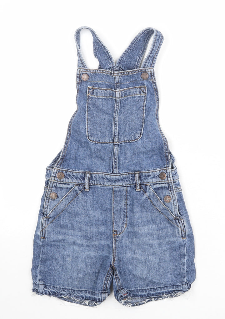 Gap Girls Blue 100% Cotton Dungaree One-Piece Size L Button
