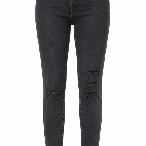 New Look Womens Grey Cotton Skinny Jeans Size 8 Regular Zip