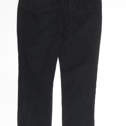 Wallis Womens Black Cotton Skinny Jeans Size 12 Regular Zip