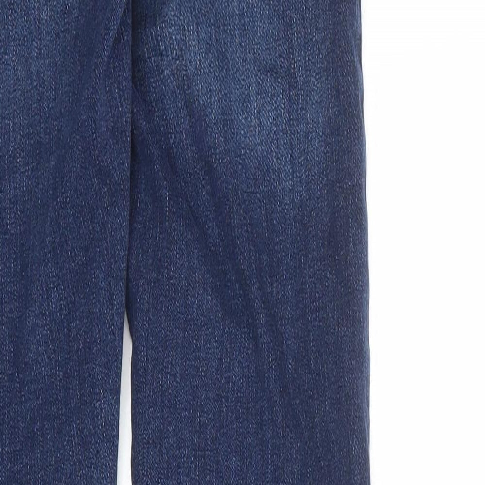 Zara Boys Blue Cotton Skinny Jeans Size 11-12 Years Regular Zip
