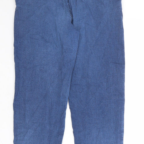 Seasalt Womens Blue Cotton Straight Jeans Size 18 Regular