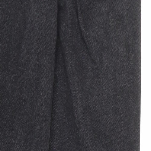 Topshop Womens Grey Cotton Skinny Jeans Size 12 Regular Zip