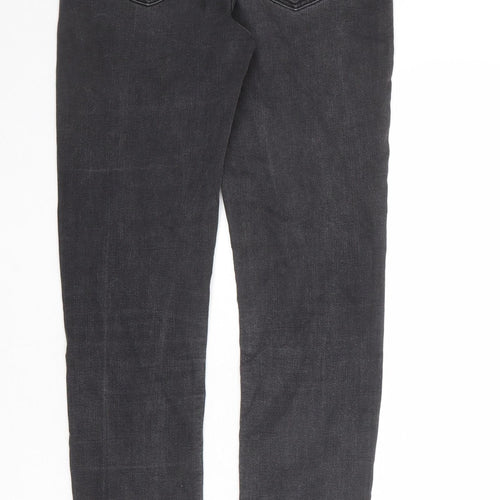 H&M Boys Grey Cotton Skinny Jeans Size 14 Years Regular Pullover
