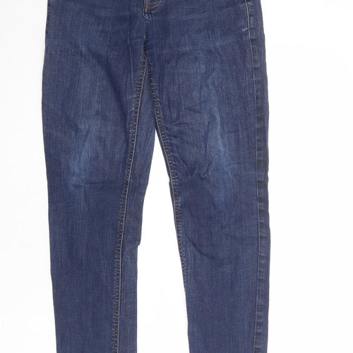Denim & Co. Mens Blue Cotton Skinny Jeans Size 32 in Regular Button