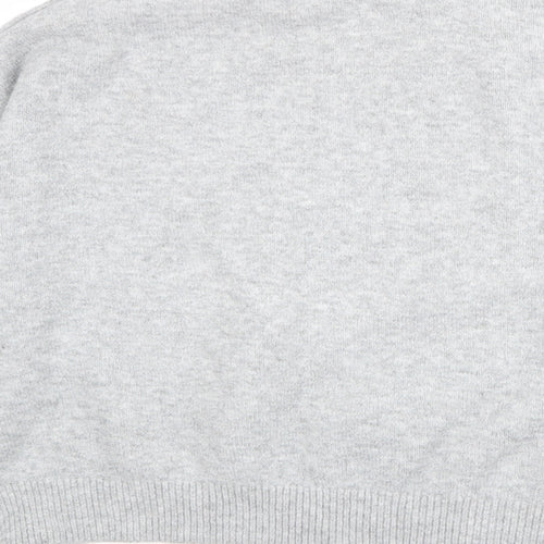 H&M Womens Grey High Neck Polyester Pullover Jumper Size M