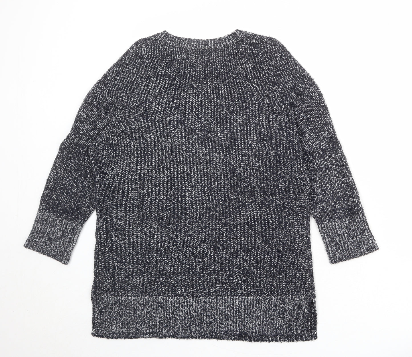 Theory Womens Blue Round Neck Cotton Pullover Jumper Size S