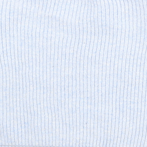 Zara Womens Blue Round Neck Acrylic Pullover Jumper Size M