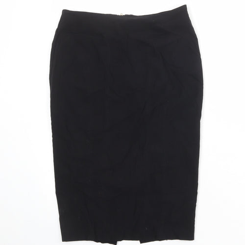 New Look Womens Blue Viscose Straight & Pencil Skirt Size 10 Zip