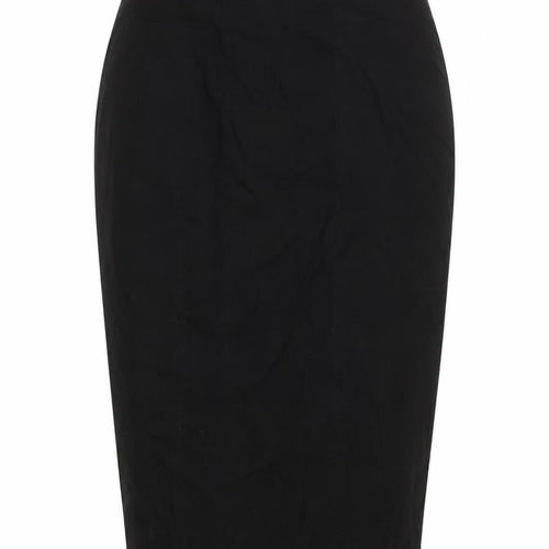 New Look Womens Blue Viscose Straight & Pencil Skirt Size 10 Zip