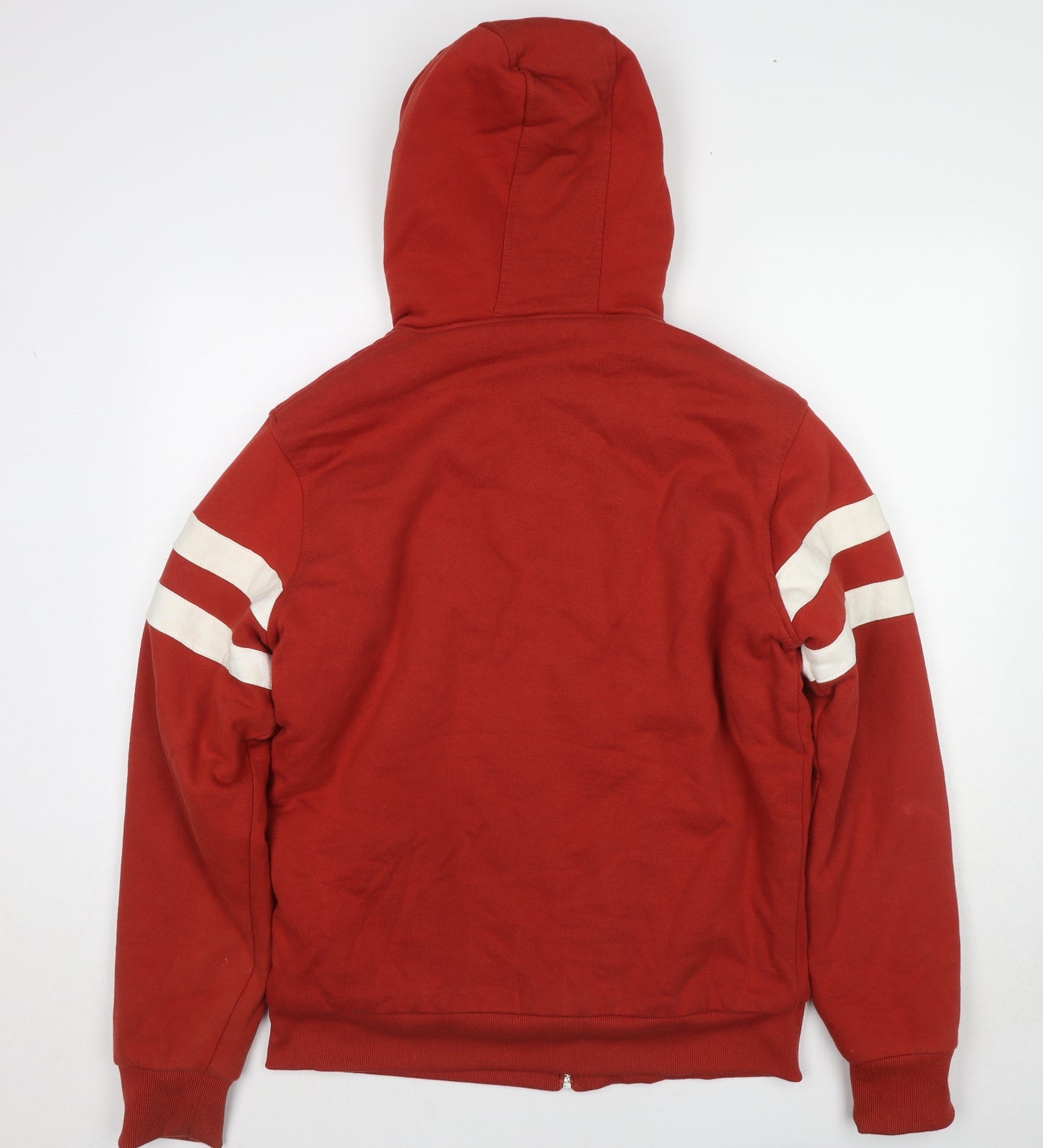 Truth Clothing Mens Red Cotton Full Zip Sweatshirt Size L