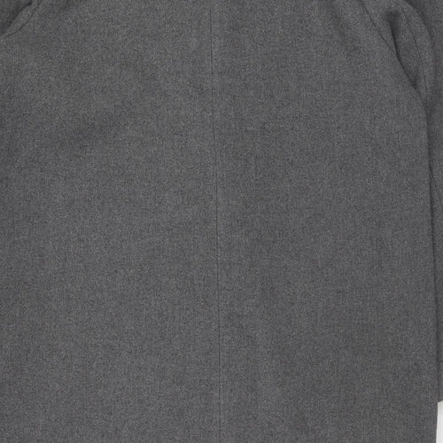 Marks and Spencer Womens Grey Overcoat Coat Size 18 Button