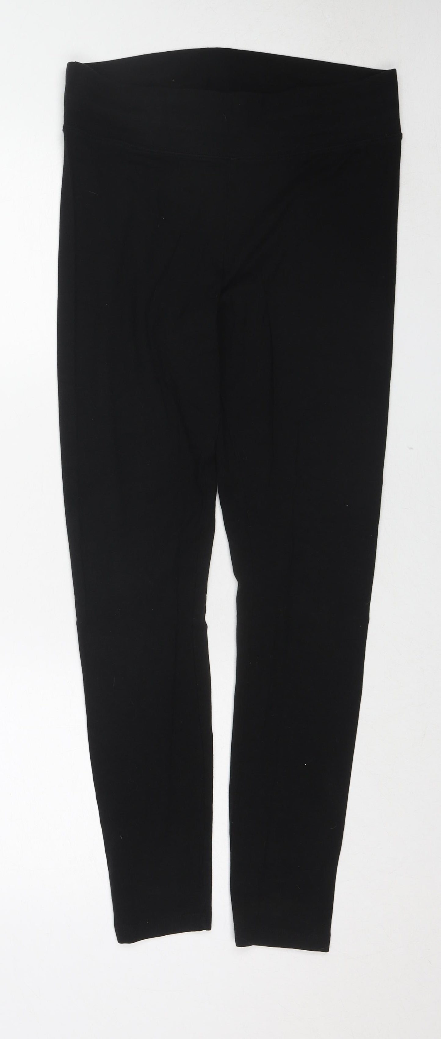 H&M Womens Black Cotton Capri Leggings Size M