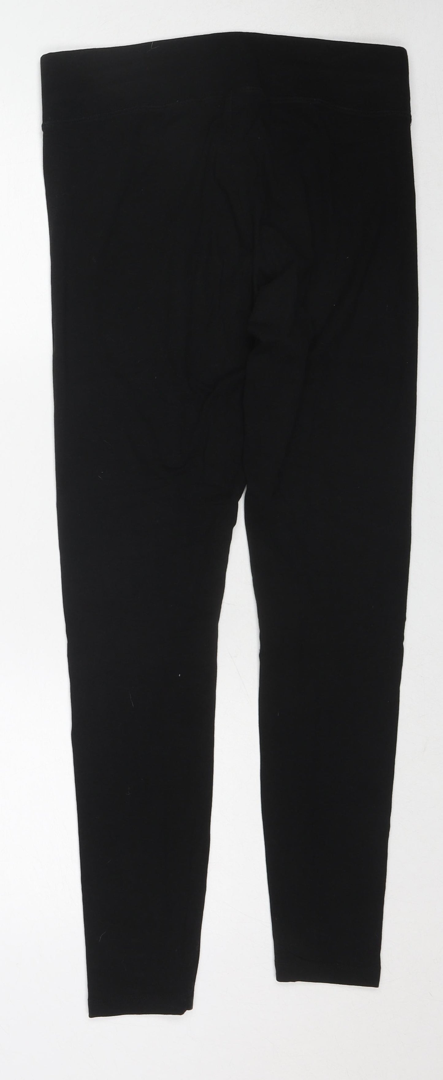 H&M Womens Black Cotton Capri Leggings Size M