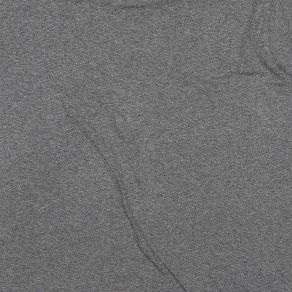 Lee Cooper Mens Grey Polyester T-Shirt Size XL Crew Neck