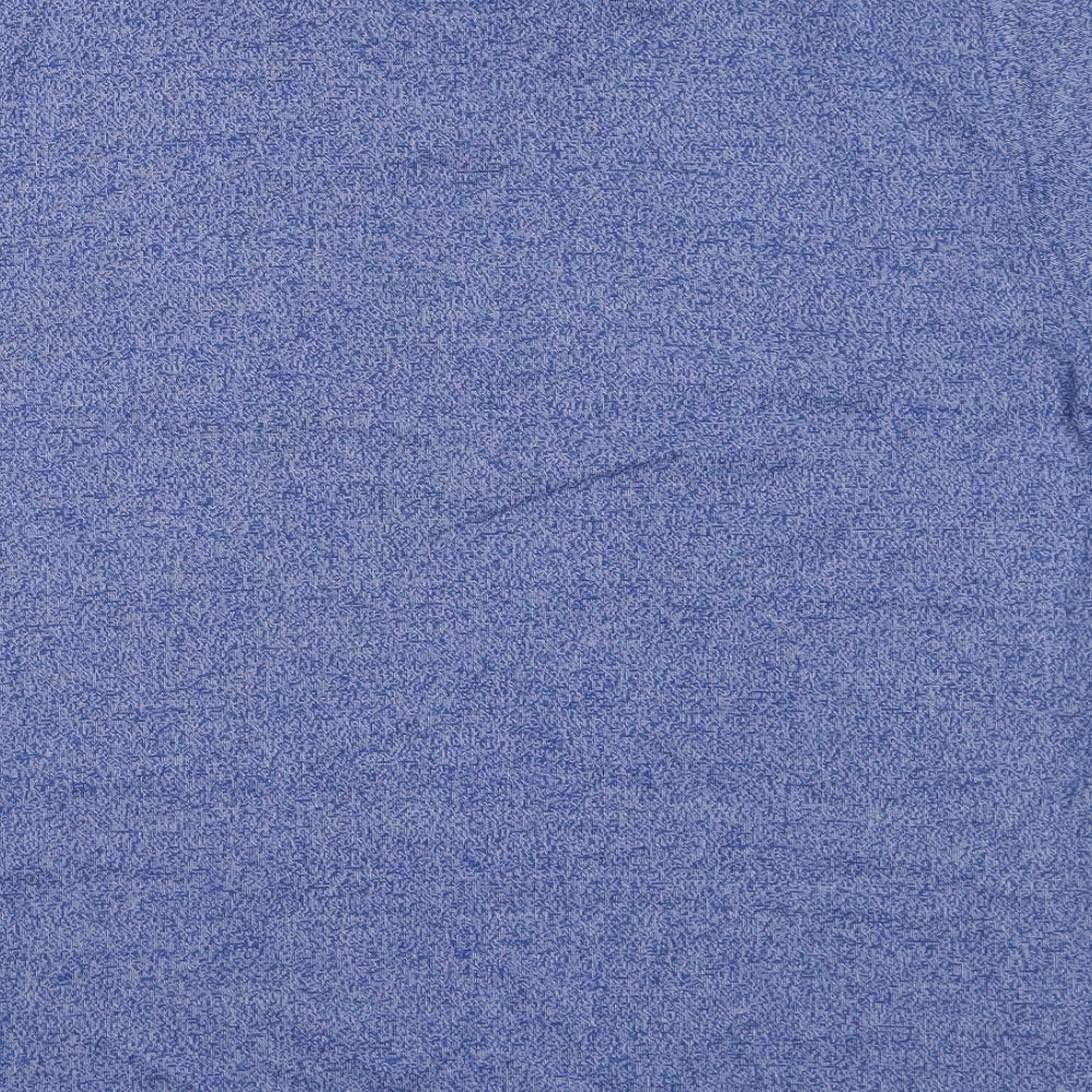 Superdry Mens Blue Cotton T-Shirt Size 2XL Crew Neck