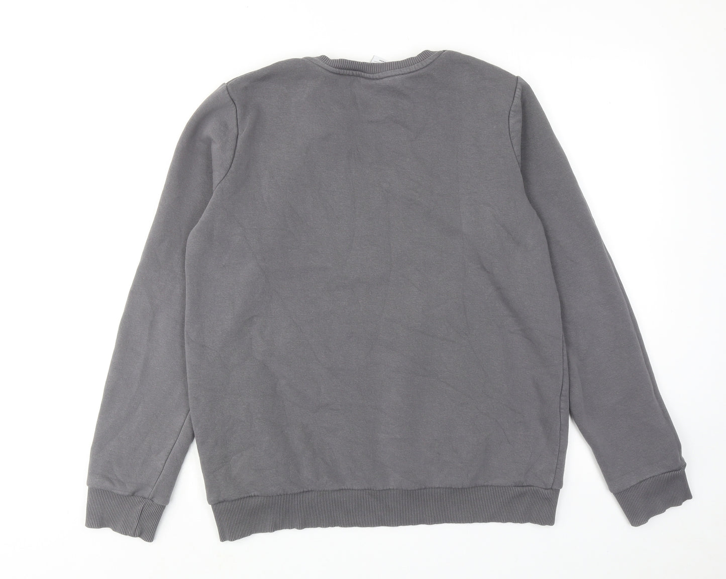 Hype Boys Grey Cotton Pullover Sweatshirt Size 15 Years Pullover