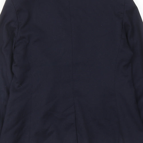 NEXT Womens Blue Polyester Jacket Suit Jacket Size 10