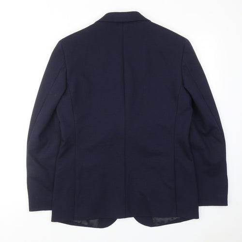 Marks and Spencer Mens Blue Polyamide Jacket Suit Jacket Size 38 Regular