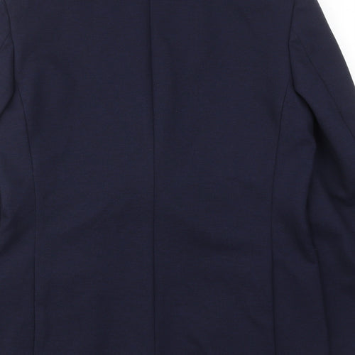Marks and Spencer Mens Blue Polyamide Jacket Suit Jacket Size 38 Regular