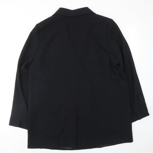 Marks and Spencer Womens Black Polyester Jacket Suit Jacket Size 16