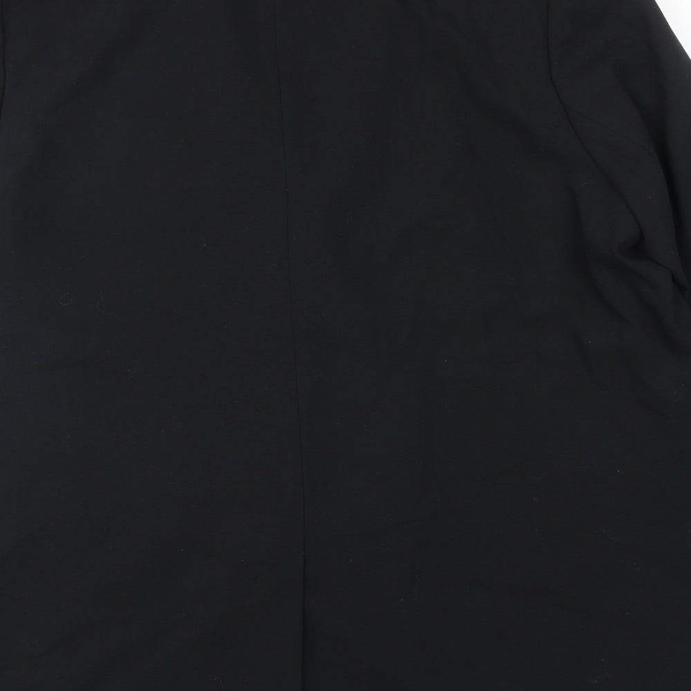 Marks and Spencer Womens Black Polyester Jacket Suit Jacket Size 16