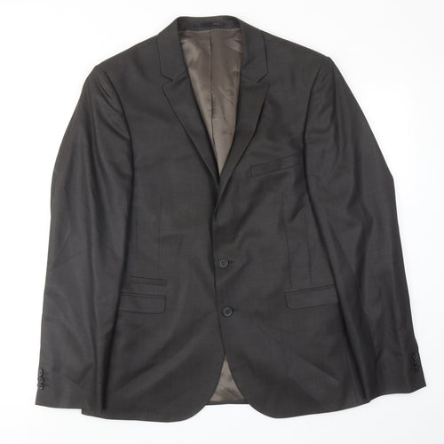 Urban Mens Grey Wool Jacket Suit Jacket Size 42 Regular