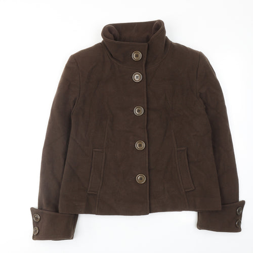 Kest Womens Brown Jacket Size 12 Button