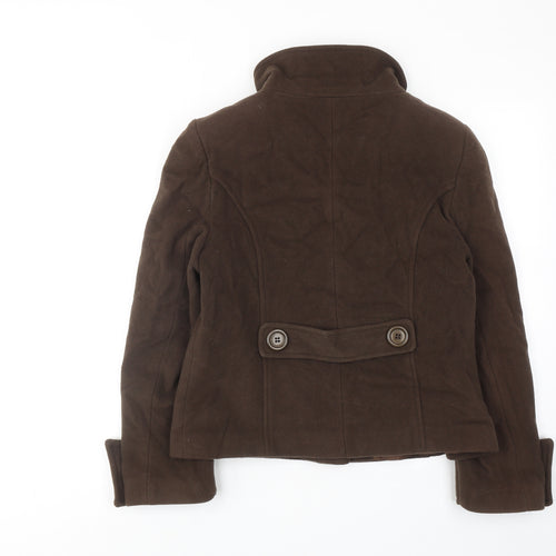 Kest Womens Brown Jacket Size 12 Button