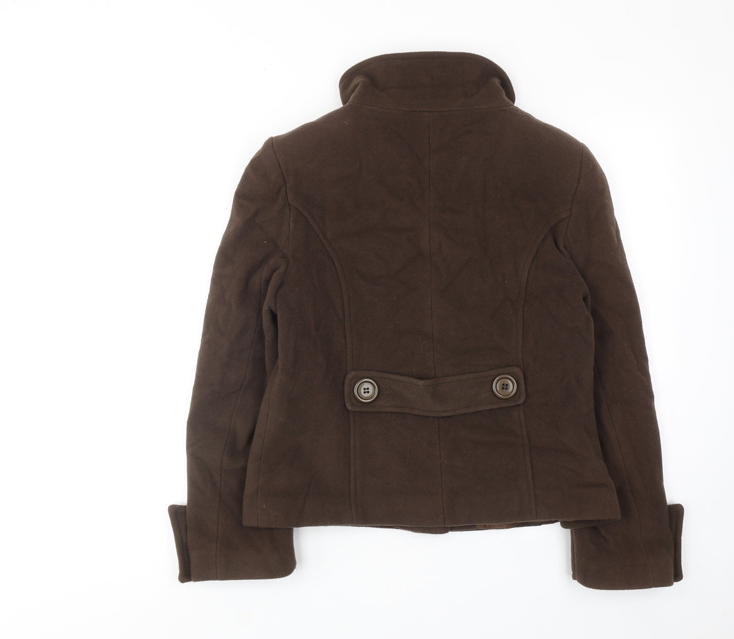 Kest Womens Brown Jacket Size 12 Button