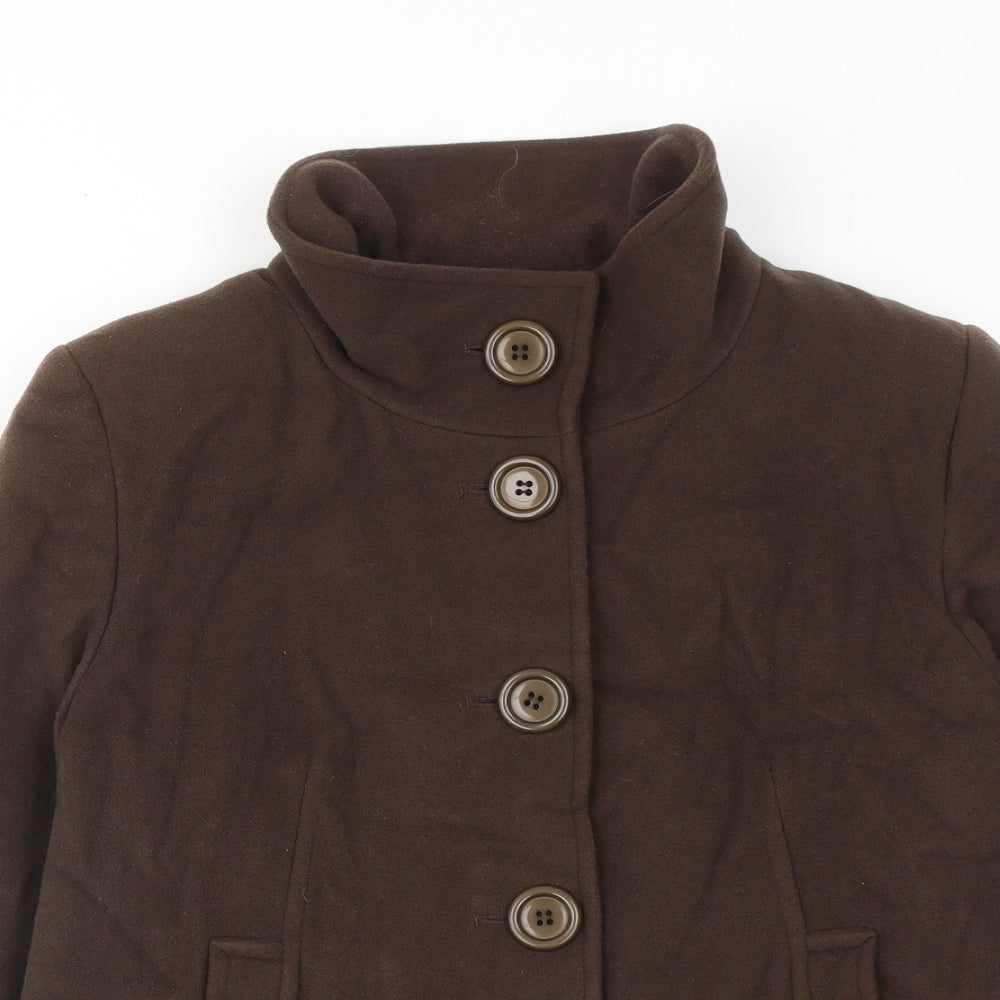 Kest Womens Brown Jacket Size 12 Button