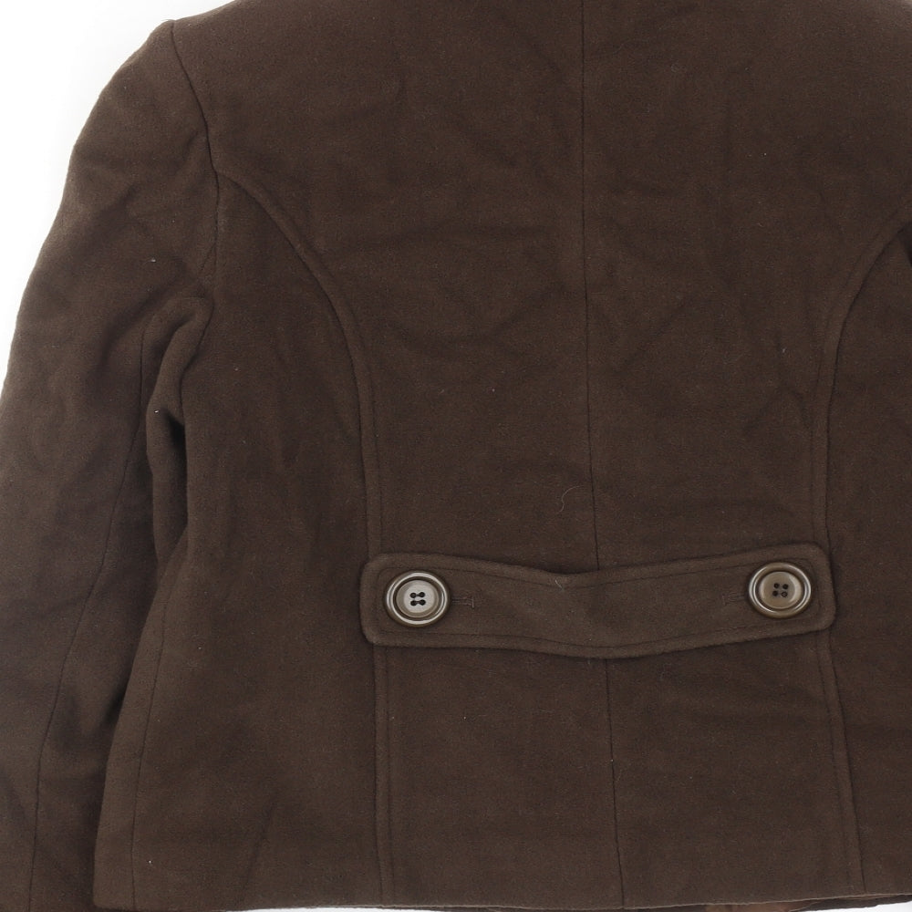 Kest Womens Brown Jacket Size 12 Button