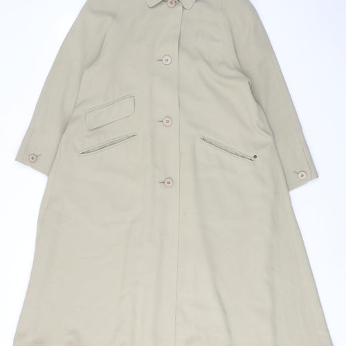 Four seasons Womens Beige Overcoat Coat Size XS Button