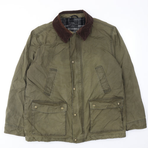 Marks and Spencer Mens Green Jacket Size L Zip