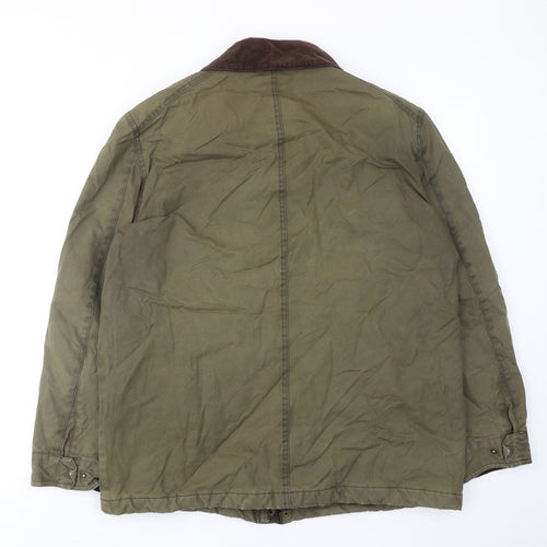 Marks and Spencer Mens Green Jacket Size L Zip