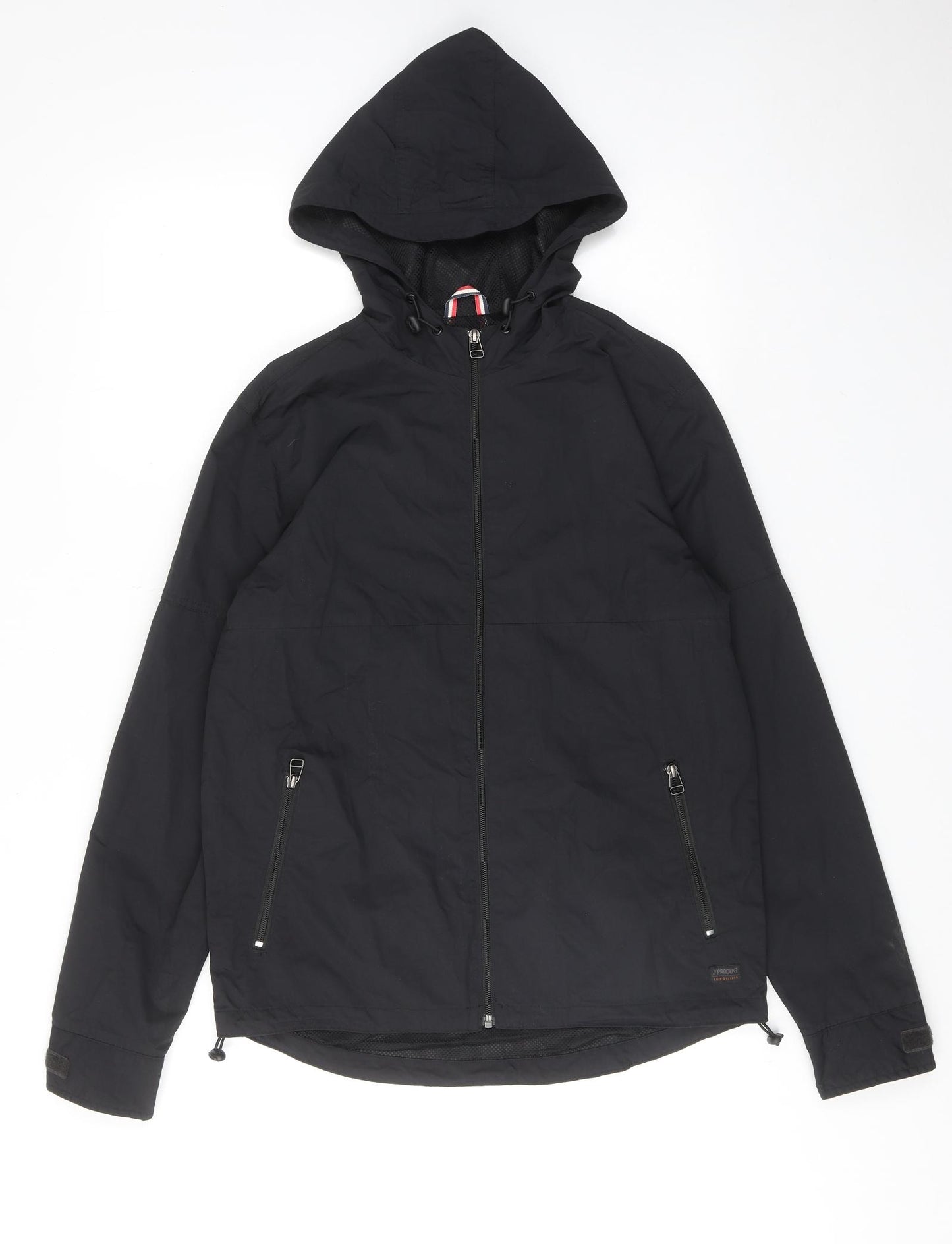 //Produkt Mens Black Windbreaker Jacket Size S Zip