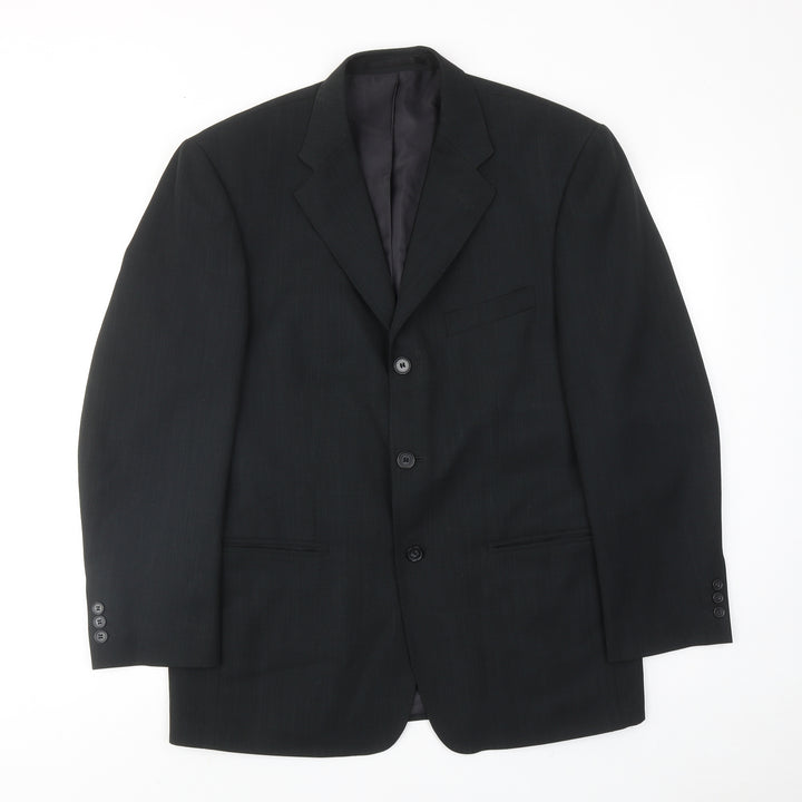 West Brook Mens Grey Polyester Jacket Suit Jacket Size 40 Regular